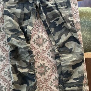 Camouflage Cargo Pants Y2K vintage set with belt